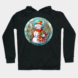 Snowman and Holly Hoodie